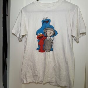 KAWS Sesame Street White T-Shirt